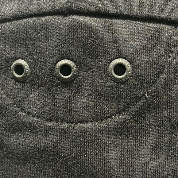 Osklen Rio De Janeiro Black Overlap Hooded Oversized Sweatshirt Sz S - Picture 6 of 9